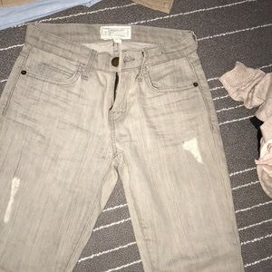 Current Elliot gray straight leg jeans